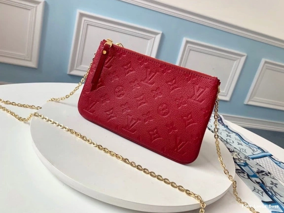 Rep ladies POCHETTE DOUBLE VUITTON ZIP LOUIS 0822